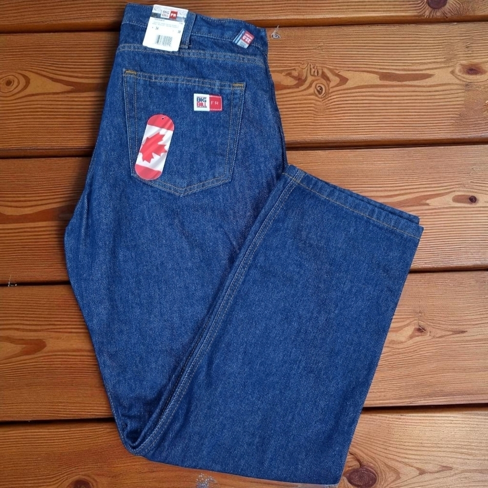Big Bill Fire Resistant Men's Jeans 34x30 Category 2 NWT Arc Rated 22.0